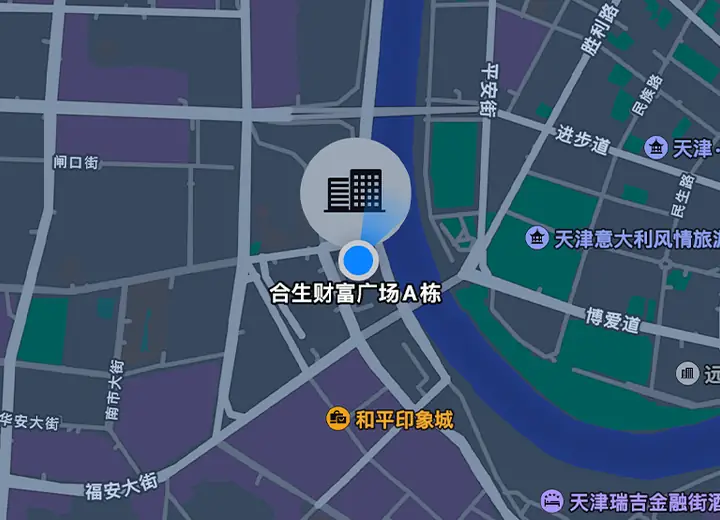 合生财富广场A栋位置图